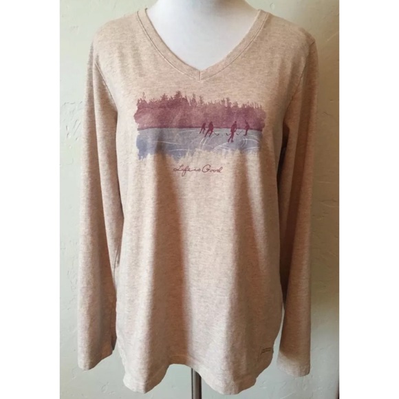 Life is Good Crusher Tee Pond Hockey Medium M - Picture 2 of 6